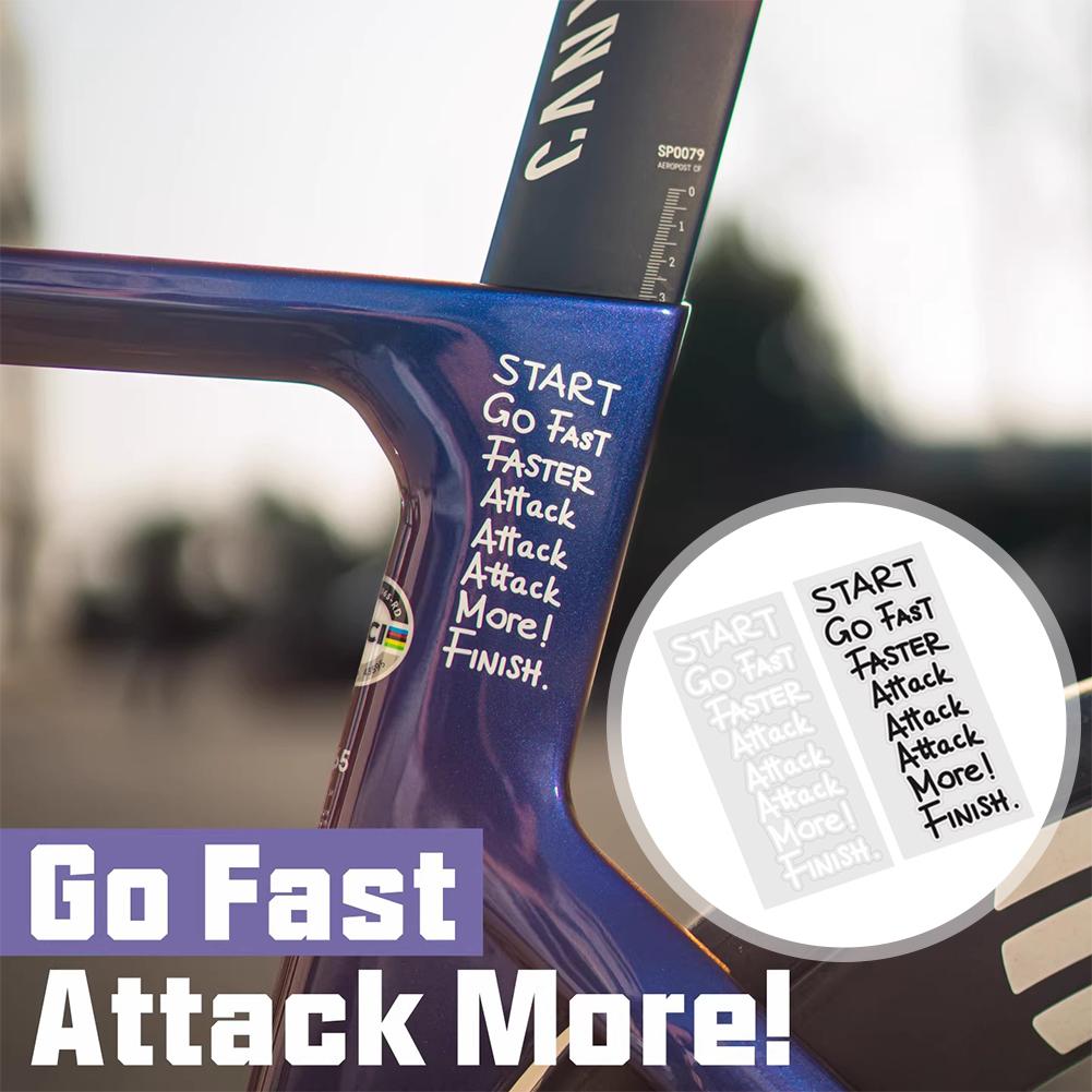 Cycling Quote - 사이클링 동기 부여 명언 스티커 고속