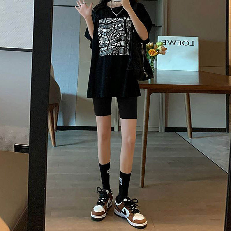 블랙 데님 숏팬츠 여성용 얇은 여름용 하이웨이스트 5부 - Cycling Shorts For Commute 리뷰 및 가격