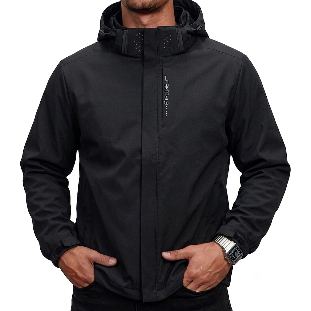 남성용 방수 전술 윈드브레이커 재킷 탈부착 가능한 후드 - Cycling Commuter Jacket 리뷰 및 가격