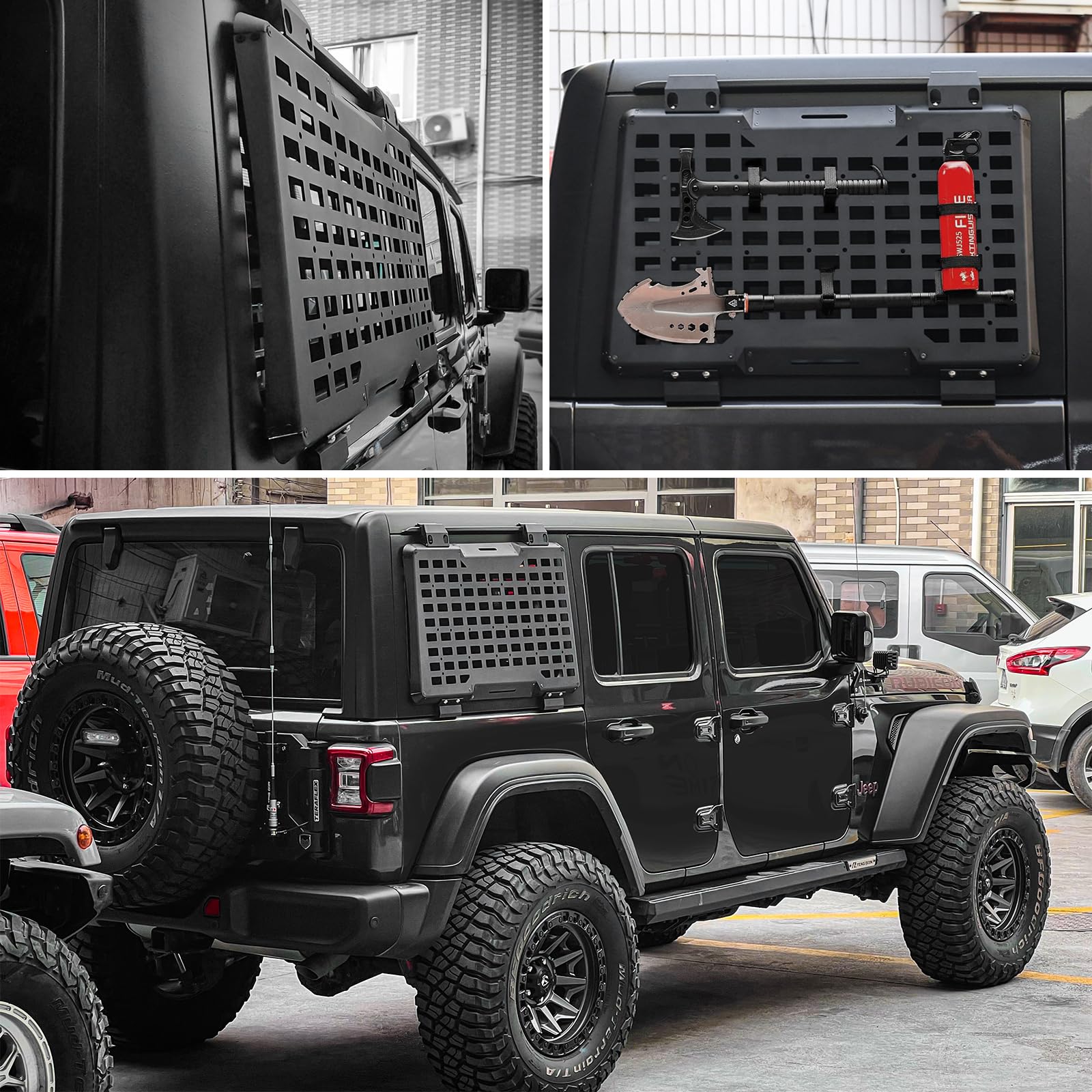 지프 랭글러 JL 2018-2026 4도어용 리어 우측 - Cargo Rack Aluminum 리뷰 및 가격