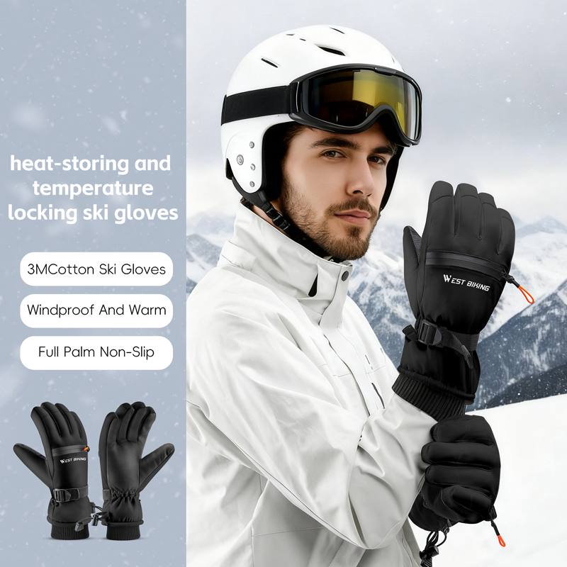 WEST BIKING 3M 면 스키 장갑 겨울용 두꺼운 - Winter Cycling Commute Gear 리뷰 및 가격